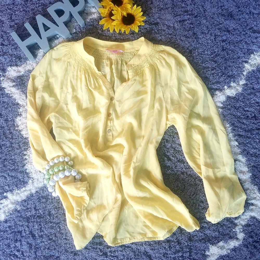 Lilly Pulitzer Yellow Top